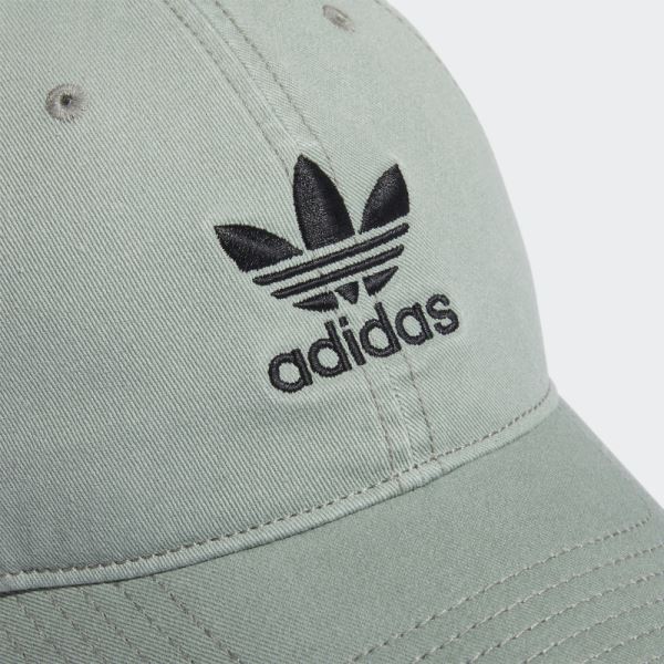 Relaxed Strap-Back Hat Silver Adidas