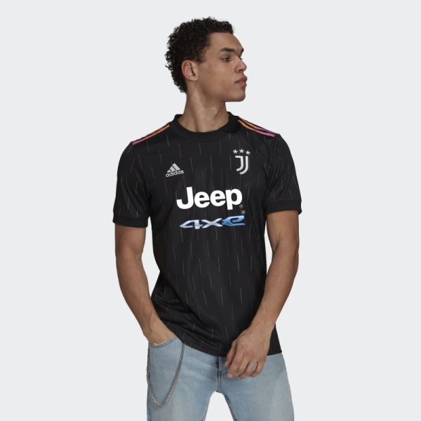 Juventus 21/22 Away Jersey Black Adidas