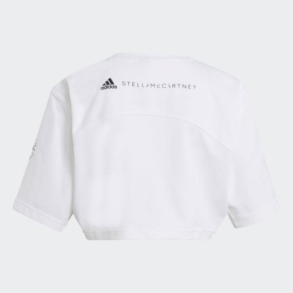 White Fashion Adidas by Stella McCartney Future Playground Crop Top