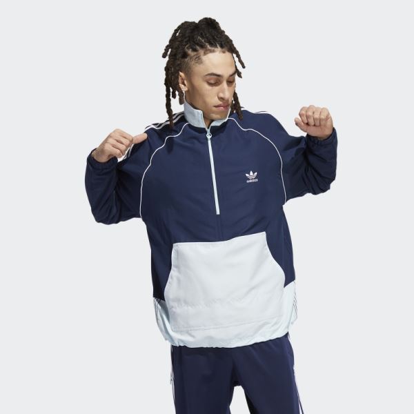 Navy Woven SST Anorak Adidas