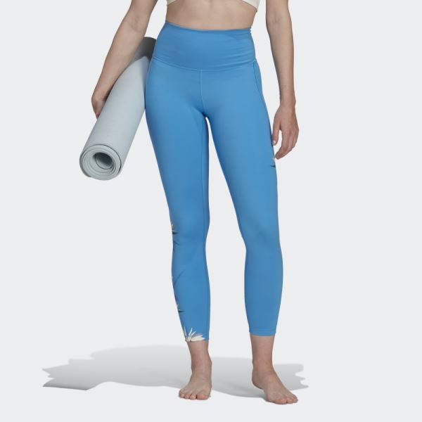 Adidas Thebe Magugu Studio 7/8 Leggings Blue