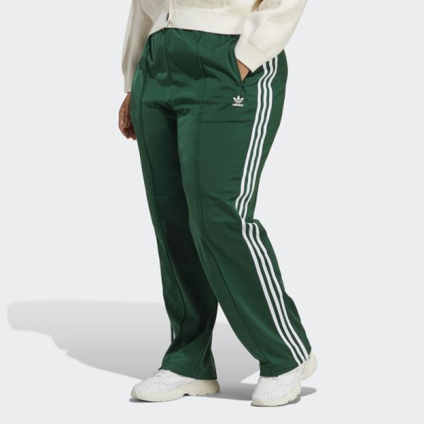 Adicolor Classics Firebird Tracksuit Bottoms (Plus Size) Dark Green Adidas