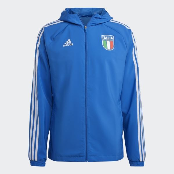 Adidas Blue Italy Windbreaker