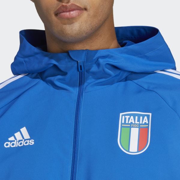 Adidas Blue Italy Windbreaker