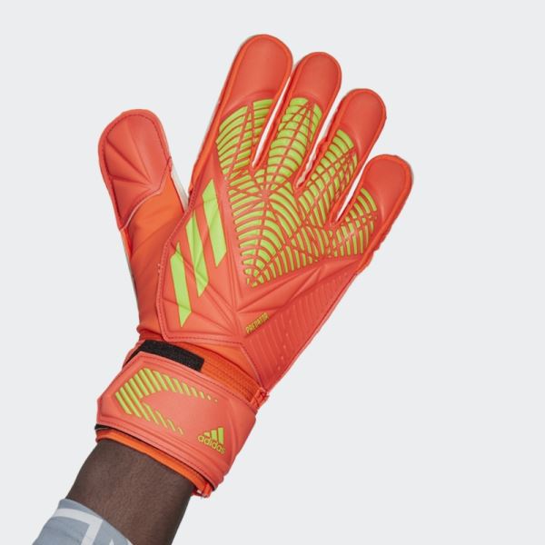 Predator Edge Match Gloves Red Adidas