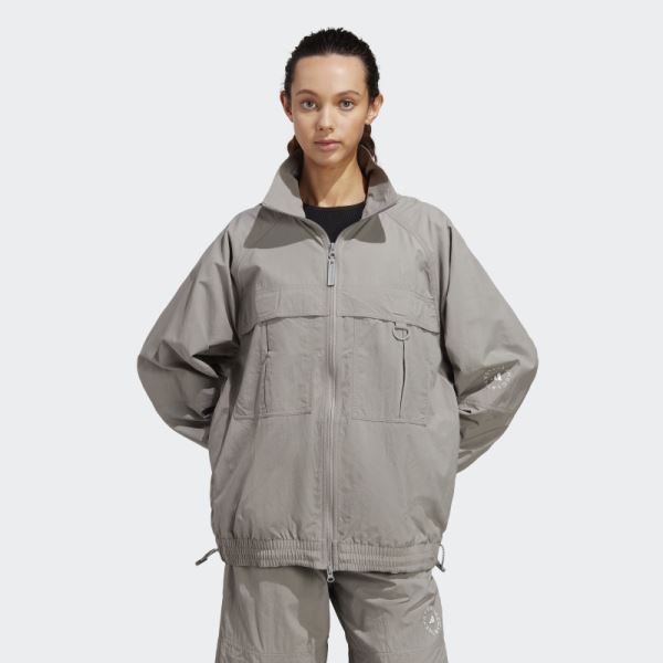 Adidas by Stella McCartney TrueCasuals Woven Solid Track Jacket Dove Grey