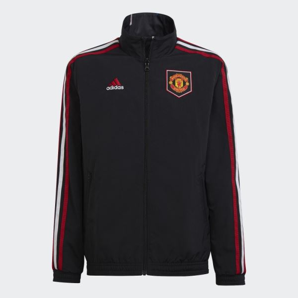 Black Adidas Manchester United Anthem Jacket