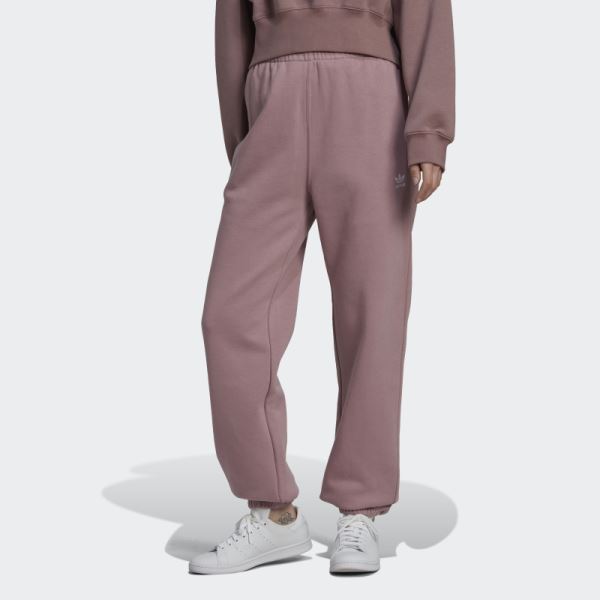 Purple Adidas Adicolor Essentials Fleece Joggers