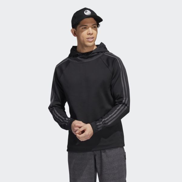 Black Adidas 3-Stripes COLD.RDY Hoodie