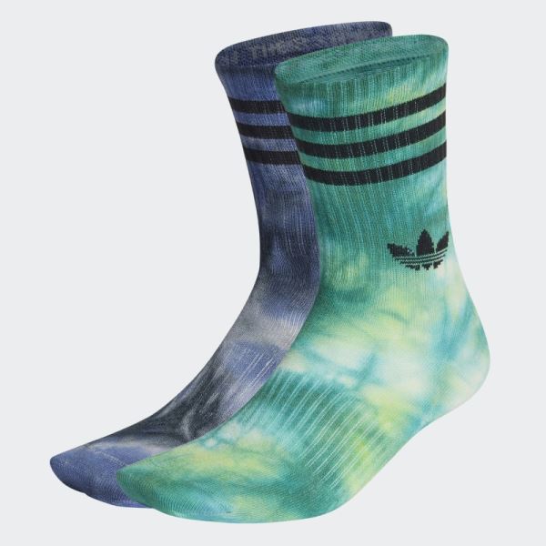 Green Batik Socks 2 Pairs Adidas