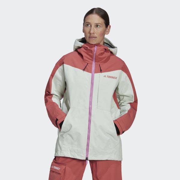 TERREX 3L POST-CONSUMER NYLON SNOW JACKET Red Adidas