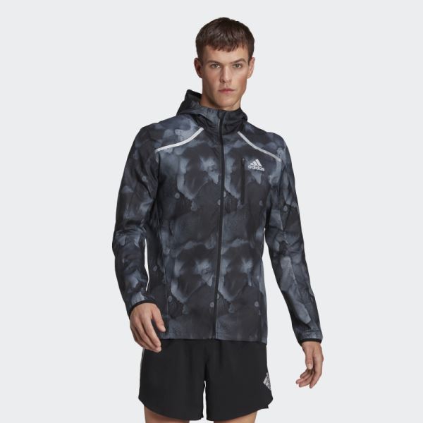 Marathon Fast Graphic Jacket Adidas Black