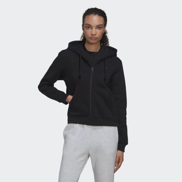 Black ALL SZN Fleece Full-Zip Hoodie Adidas