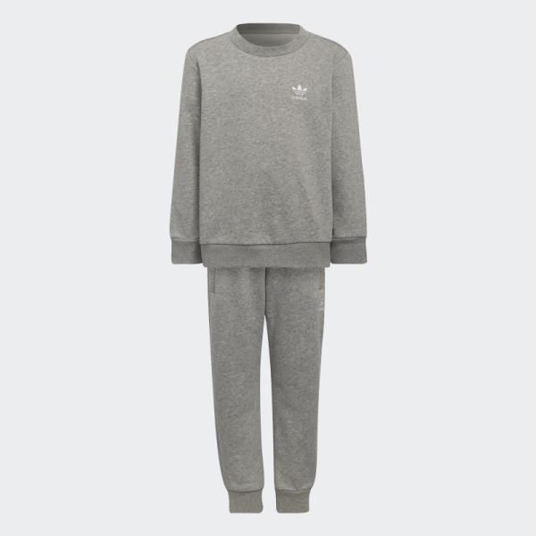 Adicolor Medium Grey Crew Set Adidas