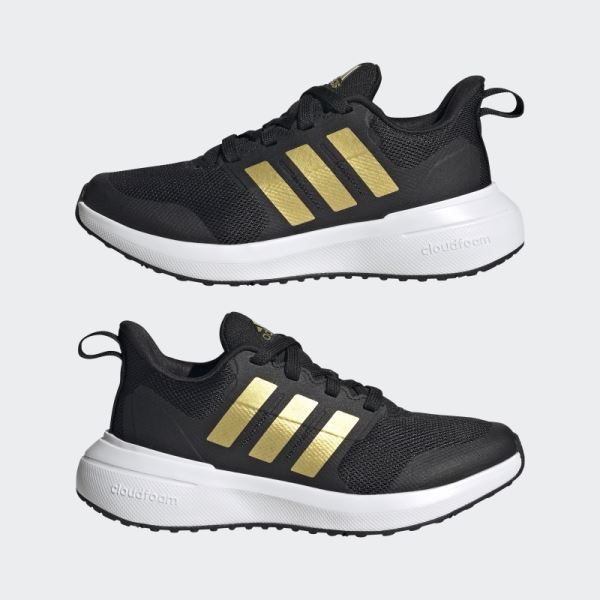 Black Adidas FortaRun 2.0 Cloudfoam Lace Shoes