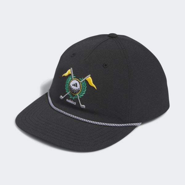 Black Retro Five-Panel Cap Adidas