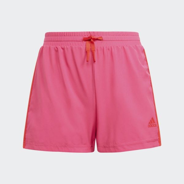 Adidas Designed To Move 3-Stripes Shorts Real Magenta Hot