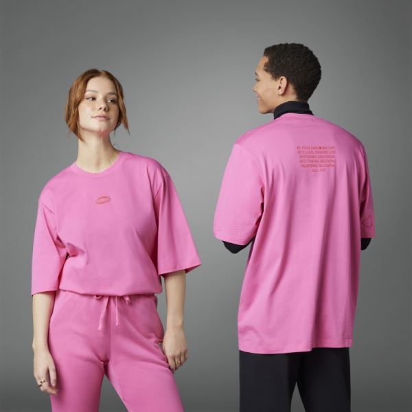 Valentine's Day Tee Magenta Adidas