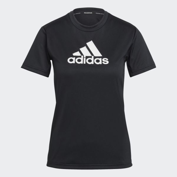 Black Adidas Primeblue Designed 2 Move Logo Sport T-Shirt