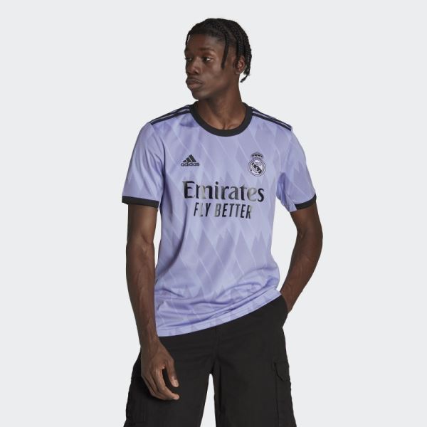 Light Purple Adidas Real Madrid 22/23 Away Jersey