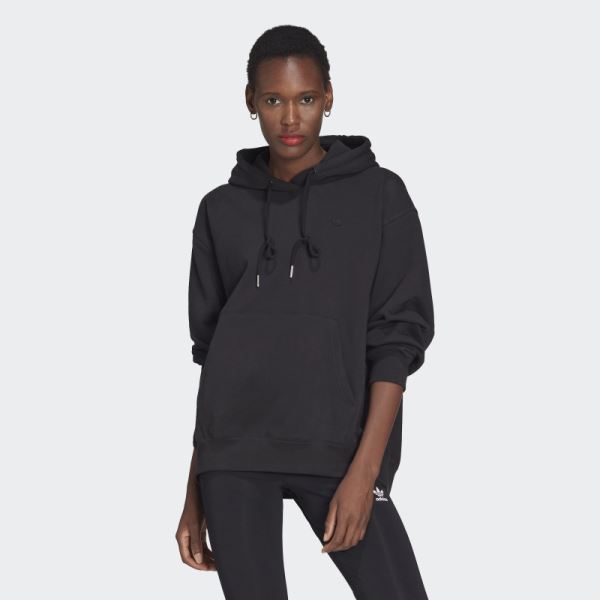 Black Adicolor Oversize Hoodie Adidas