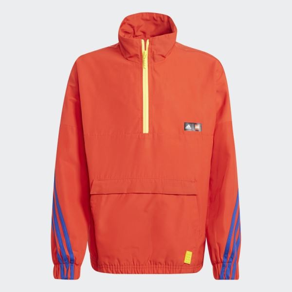 Adidas x Classic LEGO Halfzip Windbreaker Hot Red