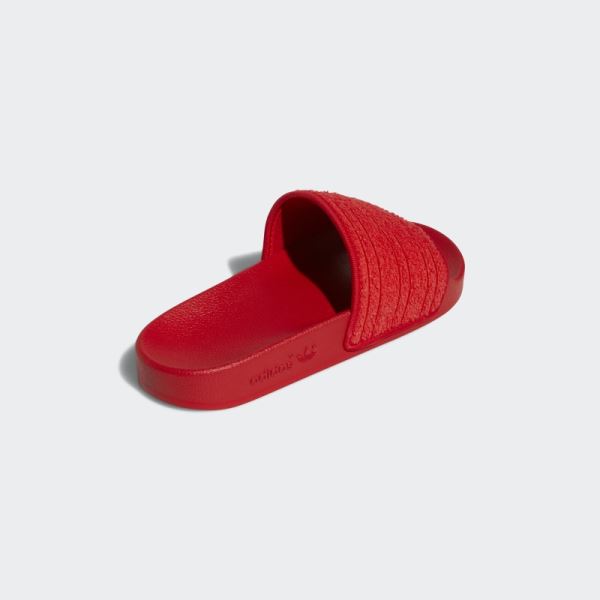 Red Adilette Slides Adidas