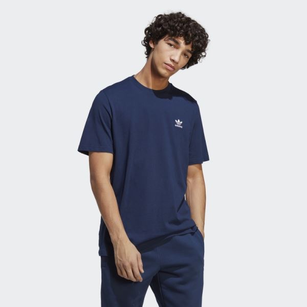 Night Indigo Trefoil Essentials Tee Adidas