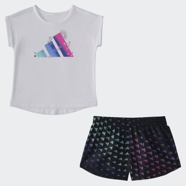 Adidas IGTANK WVN AOP SHORT SET White