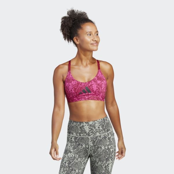 AeroImpact Training Light-Support Bra Adidas Fuchsia