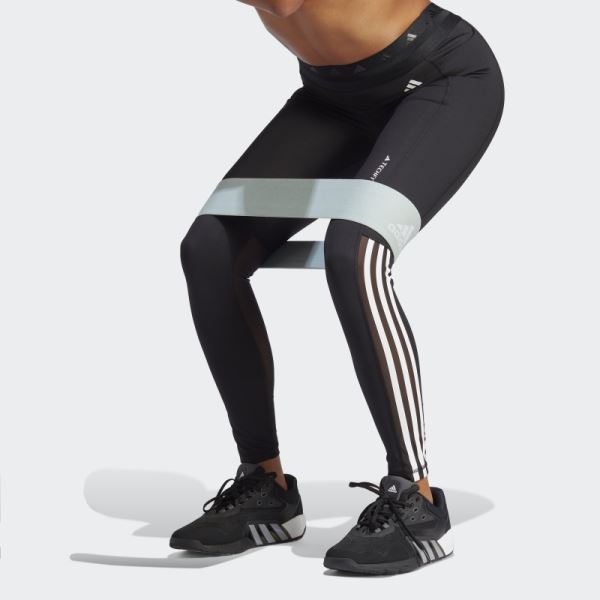 Adidas Black Techfit Hyperglam 7/8 Leggings