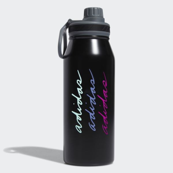 Adidas Black Steel Metal Bottle 1L