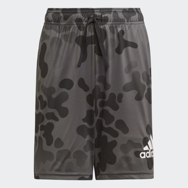 Adidas Black Designed to Move Camo Shorts