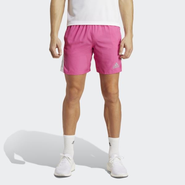 Fuchsia Adidas Own the Run Shorts