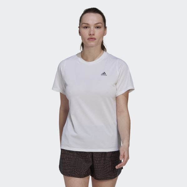 Run Icons Running Tee White Adidas