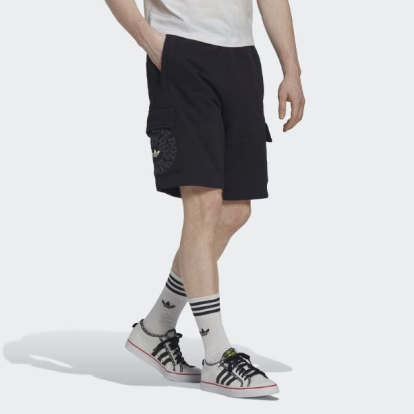 Graphic Ozworld Cargo Shorts Adidas Black