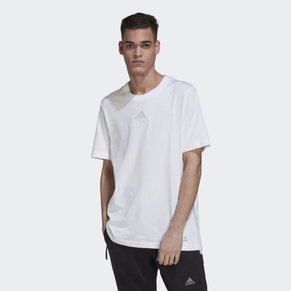 Adidas White Studio Lounge Tee