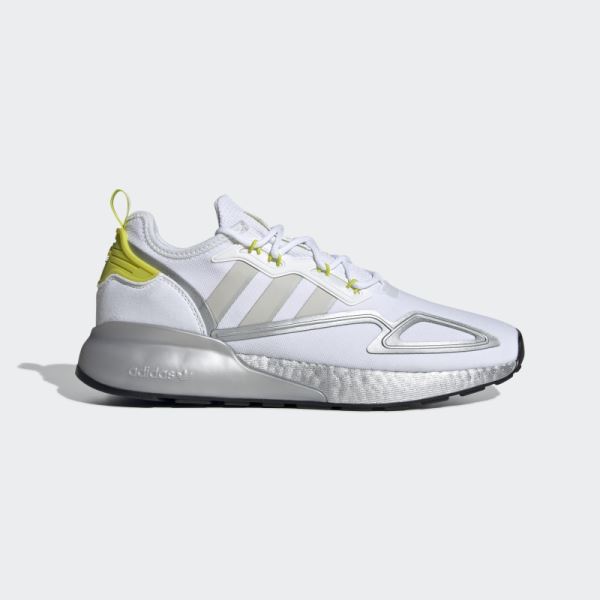 White ZX 2K Boost Shoes Adidas