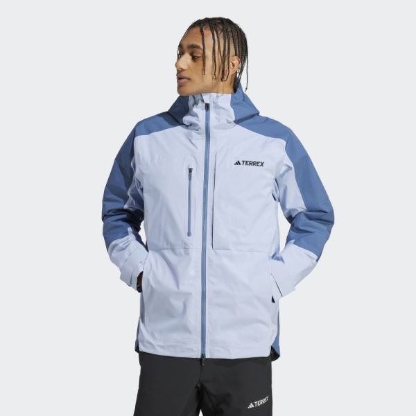 Adidas Terrex Xploric RAIN.RDY Hiking Jacket Blue Dawn