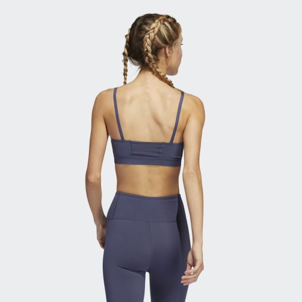 Aeroimpact Luxe Training Light-Support Bra Navy Adidas