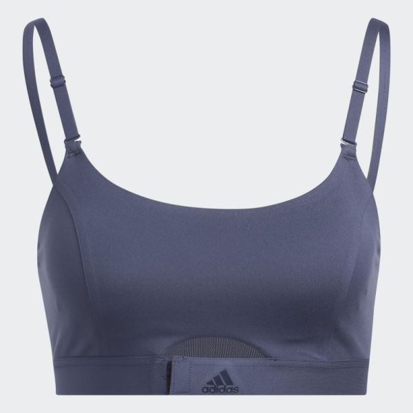 Aeroimpact Luxe Training Light-Support Bra Navy Adidas