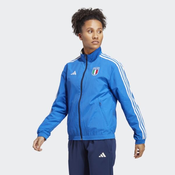 Italy Anthem Jacket Blue Adidas