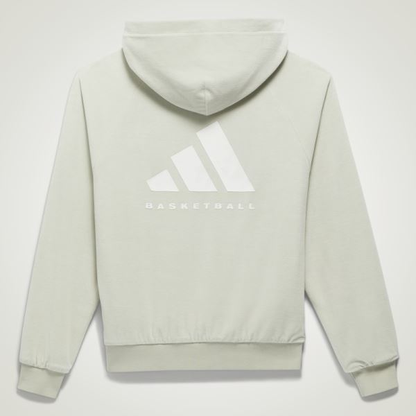 Adidas Basketball Green Velour Hoodie Hot