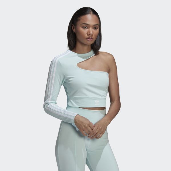 CROPPED TOP CUT-OUT Mint Adidas