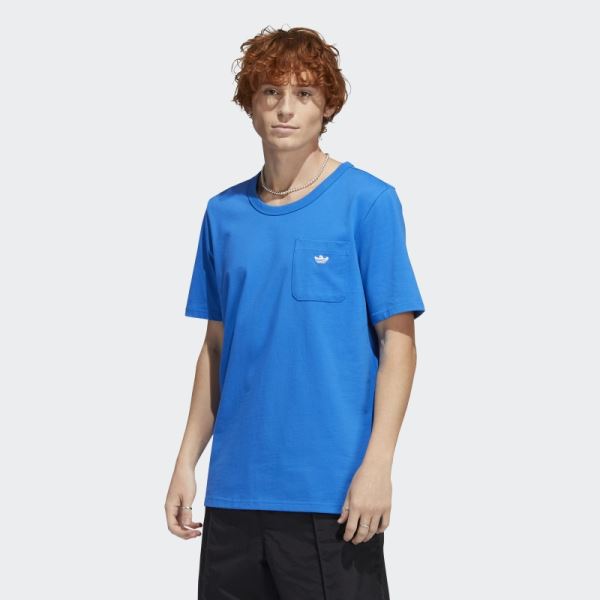 Shmoofoil Heavyweight Pocket Tee Adidas Blue Bird