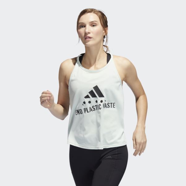 Green Run Fast Running Graphic Tank Top Adidas