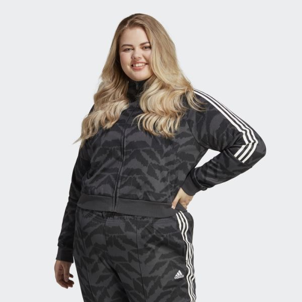 Tiro Suit Up Lifestyle Track Top (Plus Size) Adidas Carbon