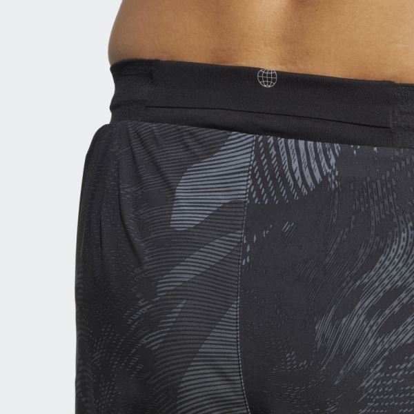 Adidas Black Adizero Split Shorts