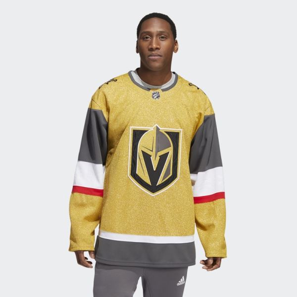 Metallic Gold Golden Knights Home Authentic Jersey Adidas