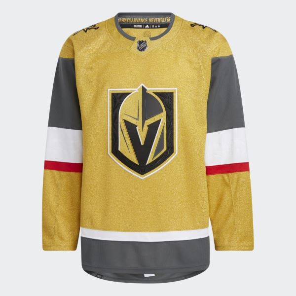 Metallic Gold Golden Knights Home Authentic Jersey Adidas